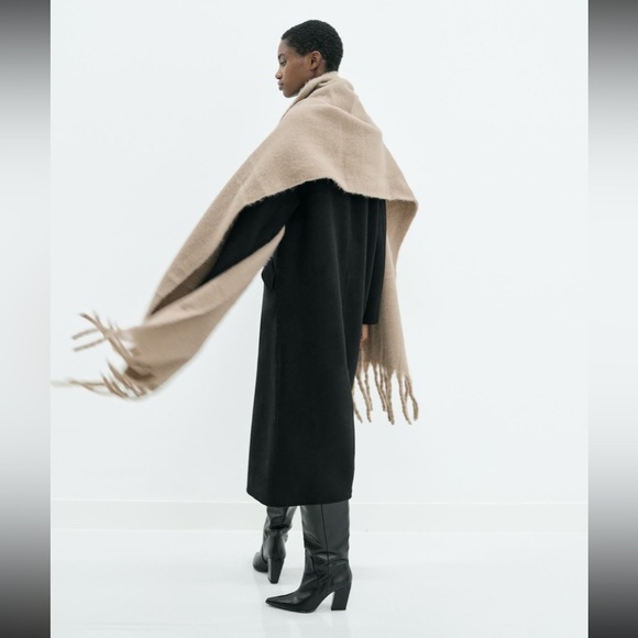 Zara wool blend double breasted coat - Picture 11 of 16